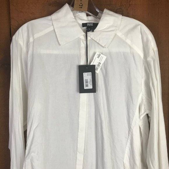 PAIGE Tops - PAIGE Clemence French Cuff Shirt NWT